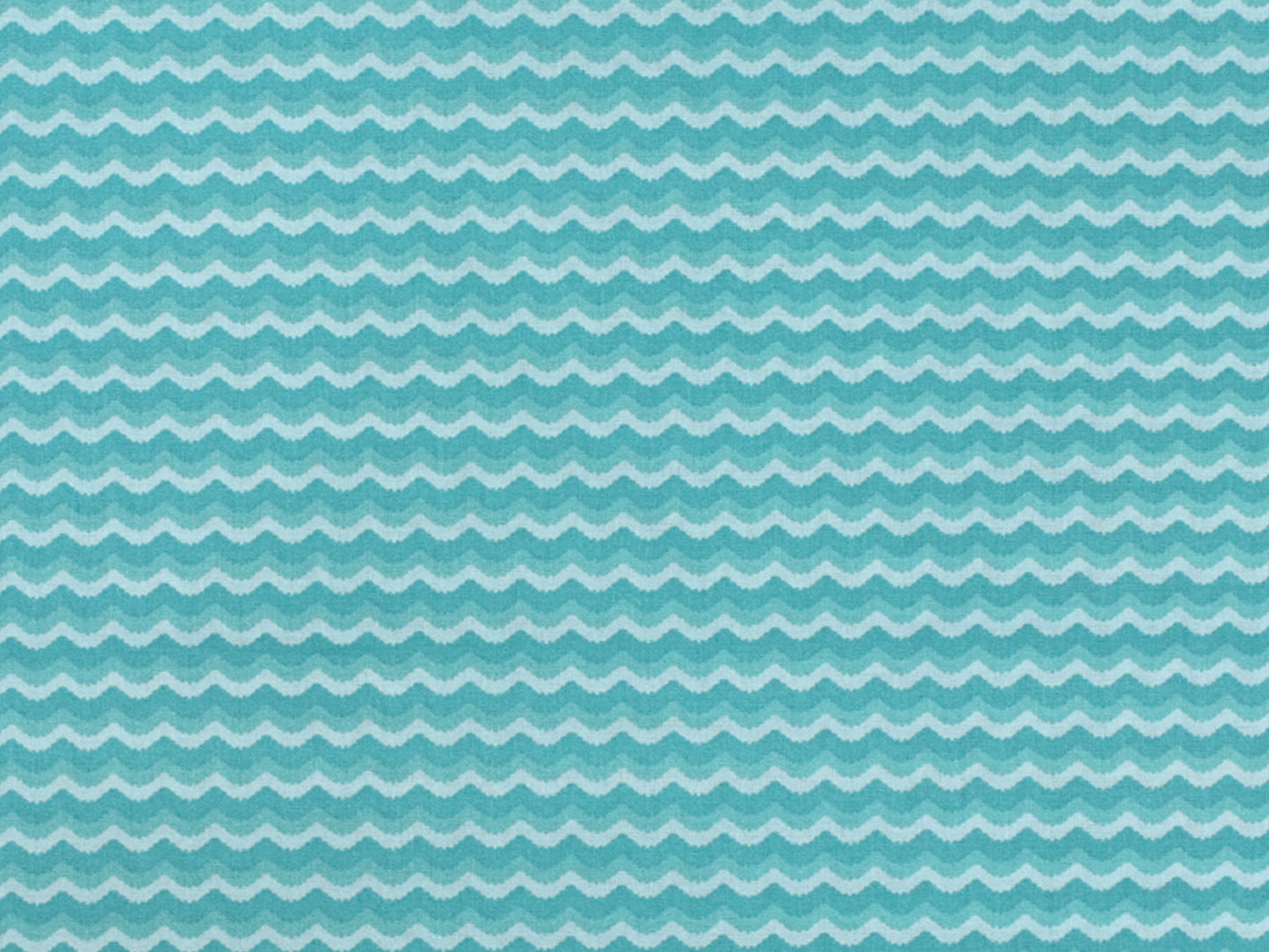 Patchworkstoff - Baumwolle Stoff - Wave in einem hellblauen Wellenmuster auf Baumwollmaterial.