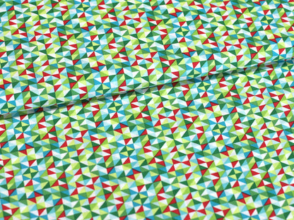 Tissu coton marine - Écureuils