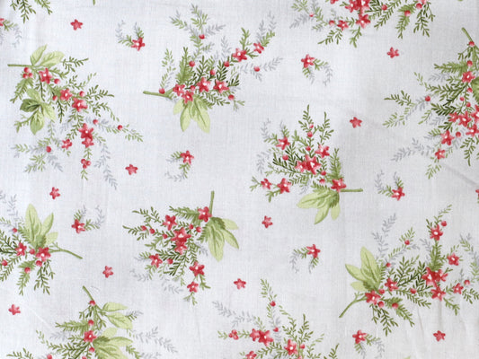 Cotton Fabric - Heather - Small Floral Blouquet
