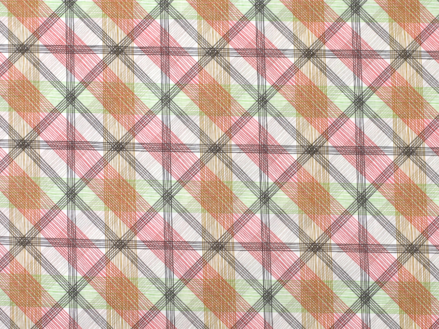 Cotton Fabric - All Bundled Up Checkers