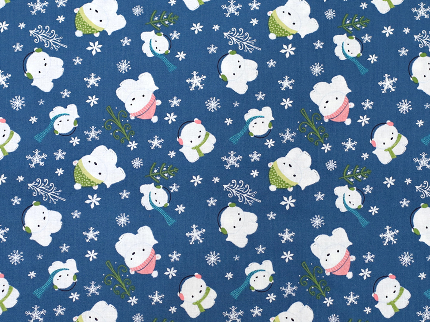 Patchworkstoff - Baumwolle Stoff - Winter Wonderland Bear