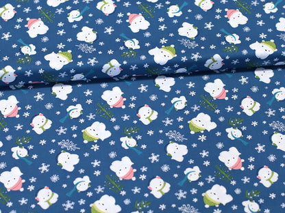 Patchworkstoff - Baumwolle Stoff - Winter Wonderland Bear
