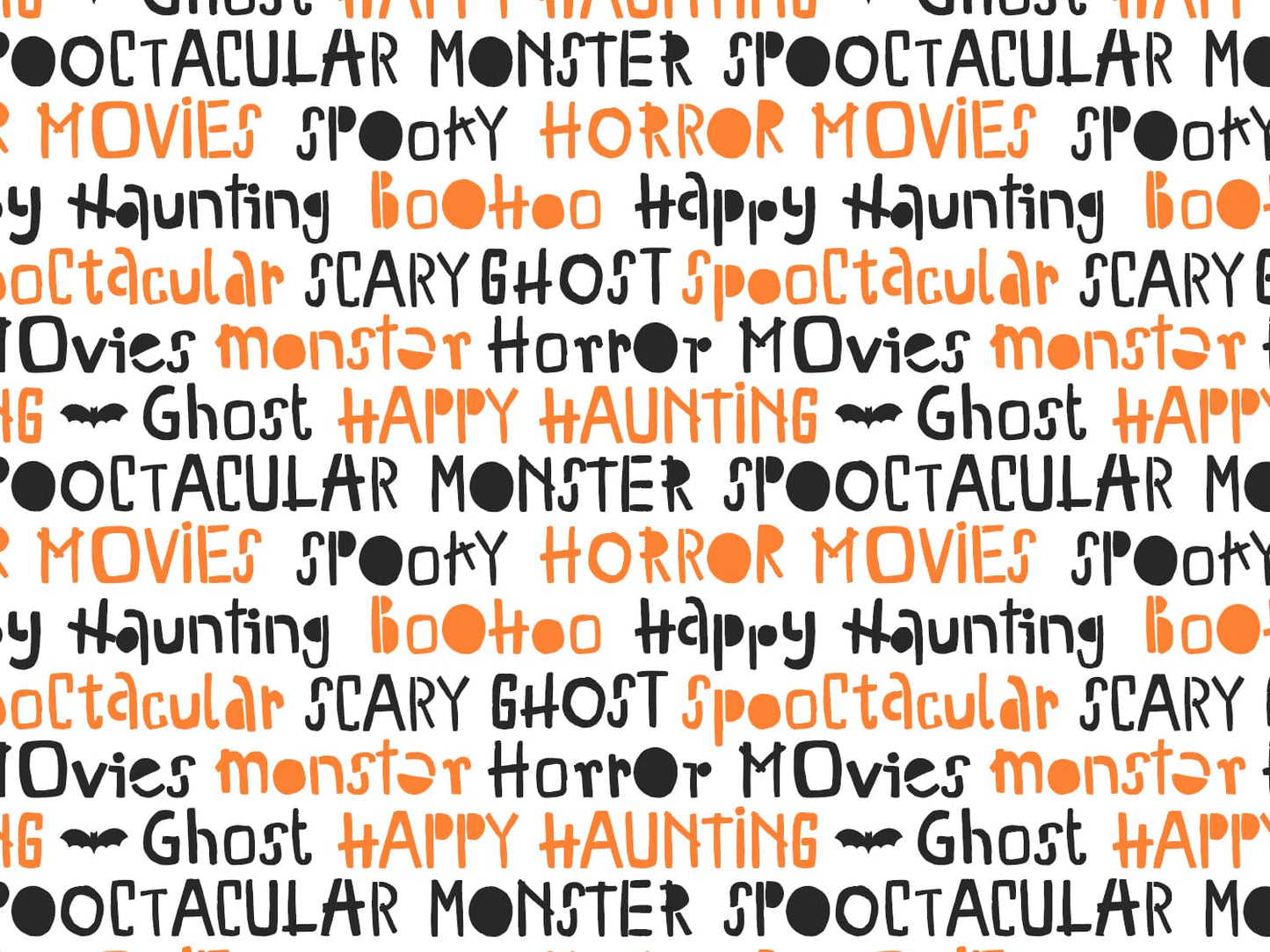 stoff-baumwolle-slub-halloween-herbst-gespenst-geisterstunde-tupfen-orange-woerter