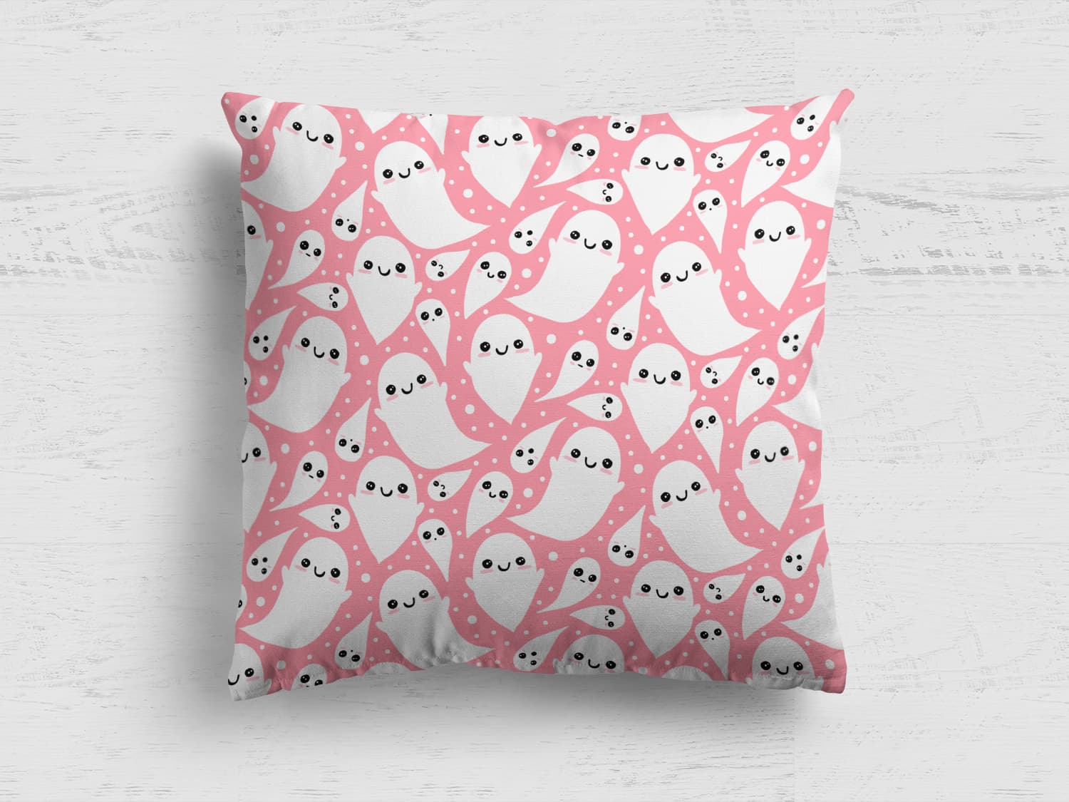 stoff-baumwolle-slub-halloween-herbst-gespenst-geisterstunde-tupfen-rosa-2