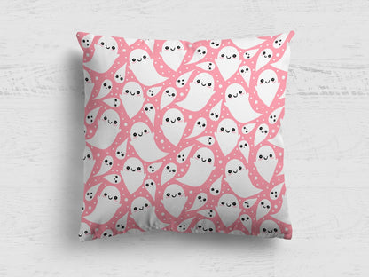 stoff-baumwolle-slub-halloween-herbst-gespenst-geisterstunde-tupfen-rosa-2