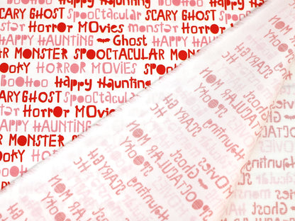 stoff-baumwolle-slub-halloween-herbst-gespenst-geisterstunde-tupfen-rosa-rot-woerter-3