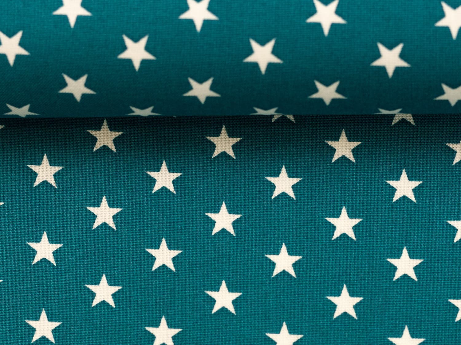 BAUMWOLLE Stoff Sterne petrolgrün,weiß online kaufen – Kathi