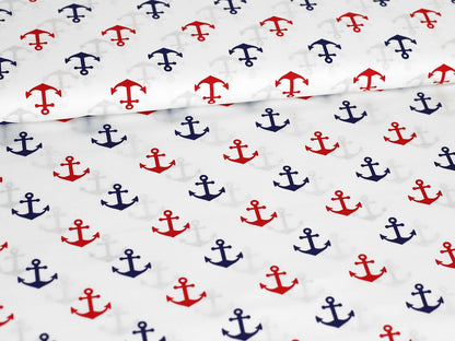 stoff-baumwolle-webware-weiss-anker-maritim-nautical-anchor-marine-rot-2
