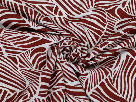 Bekleidungsstoff - Polyester - Grafisch, bordeaux