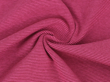 stoff-buendchen-buendchenstoff-baumwolle-ringel-feine-streifen-1-mm-pink-bordeaux