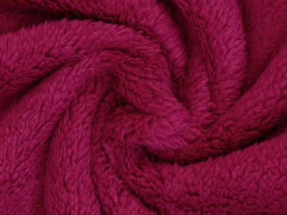 Tissu peluche double face - anthracite