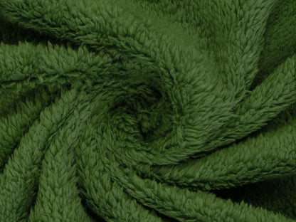 Tissu peluche double face - anthracite