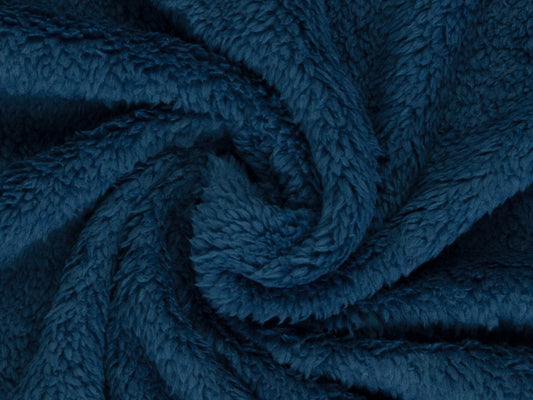 Doubleface plush fabric - anthracite