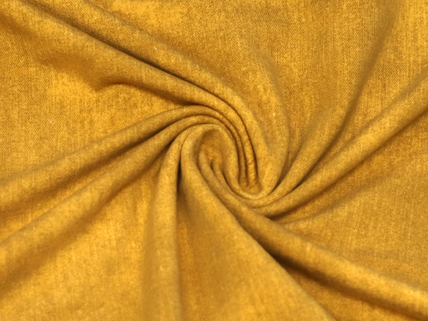 French Terry Stoff - Jeans Optik - goldgelb