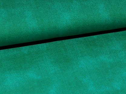 French Terry Stoff - Jeans Optik - grün