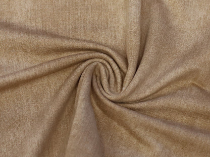 French Terry Stoff - Jeans Optik - hellbraun