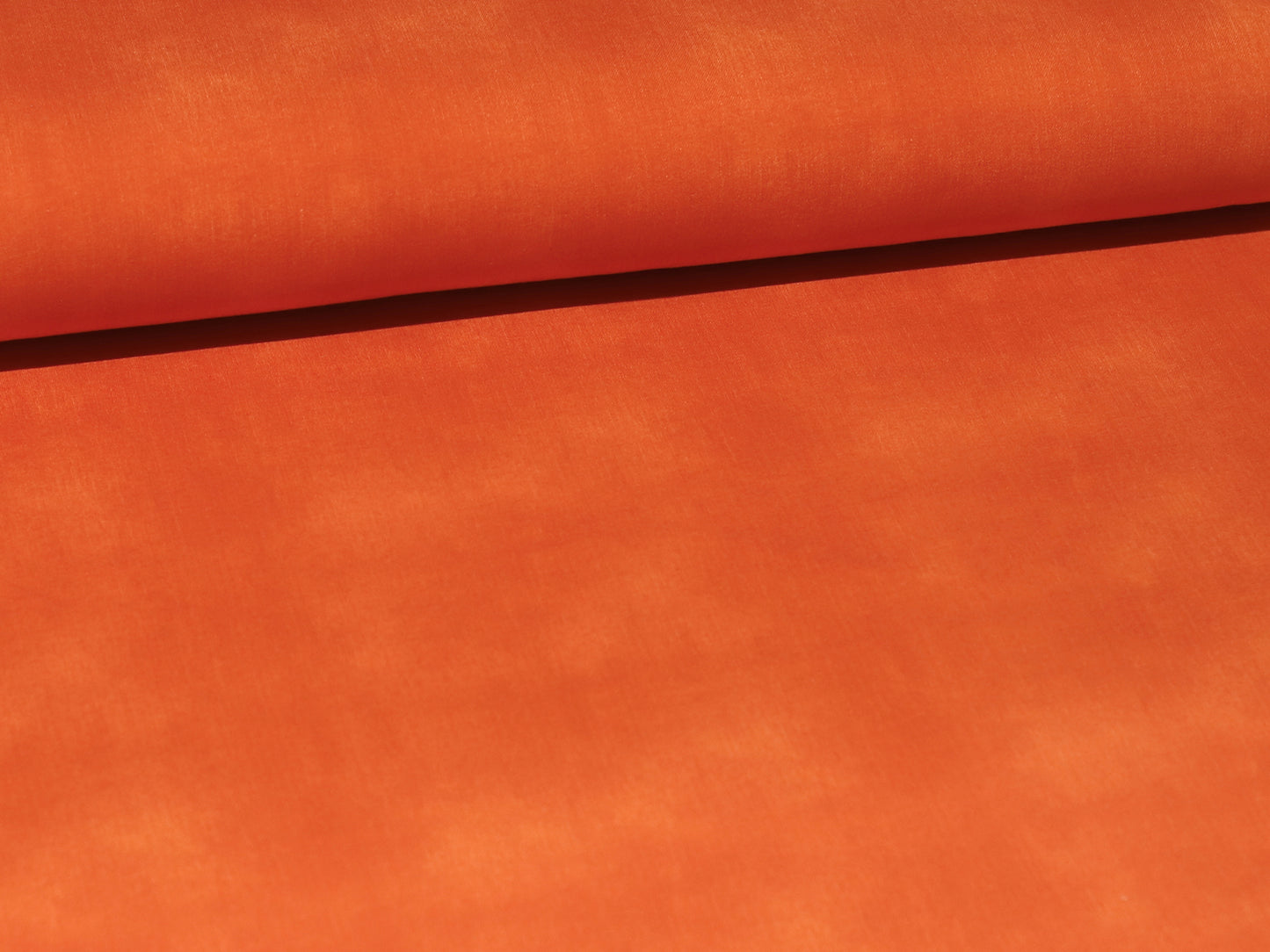 French Terry Stoff - Jeans Optik - orange