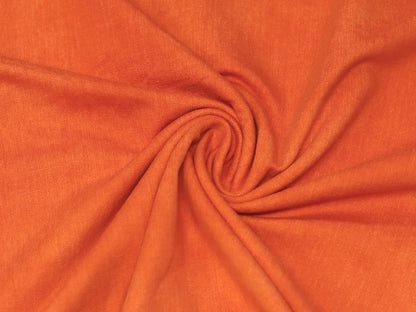 French Terry Stoff - Jeans Optik - orange