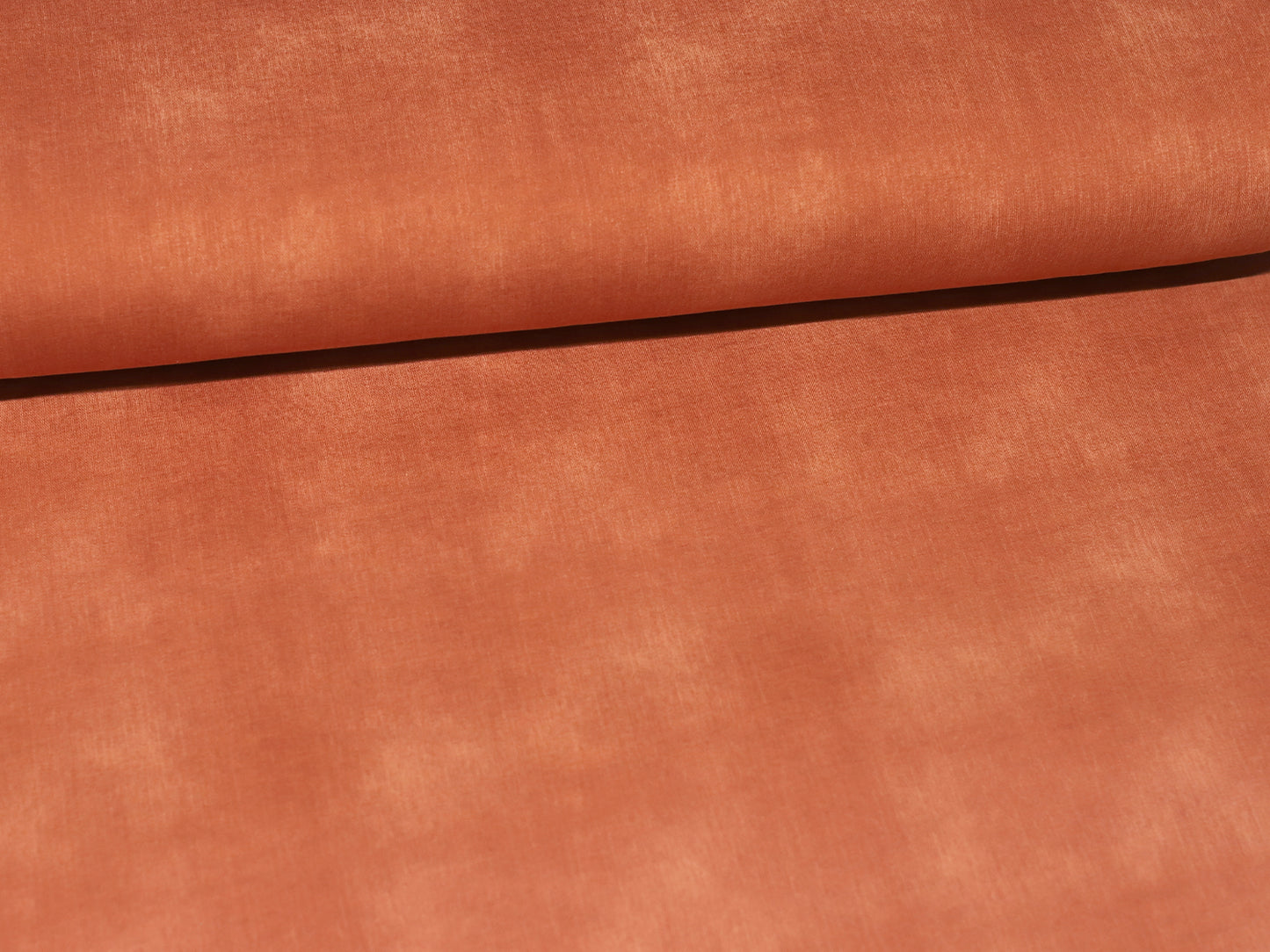 French Terry Stoff - Jeans Optik - terracotta, blass