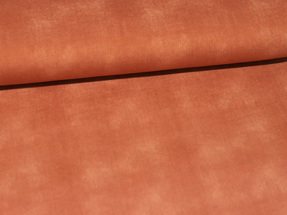 French Terry Stoff - Jeans Optik - terracotta, blass