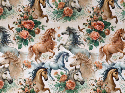 French Terry - Romantic Horse