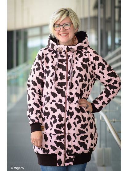 French Terry - Aislingen - rosa,schwarz