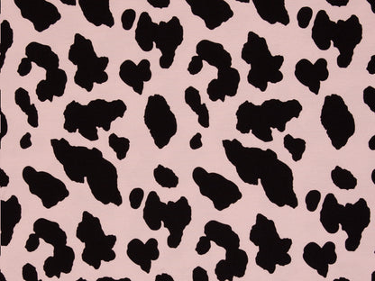 French Terry - Aislingen - rosa,schwarz