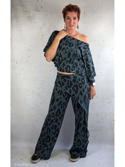 Modal French Terry - Thorsten Berger FLOATING LEO - anthrazit