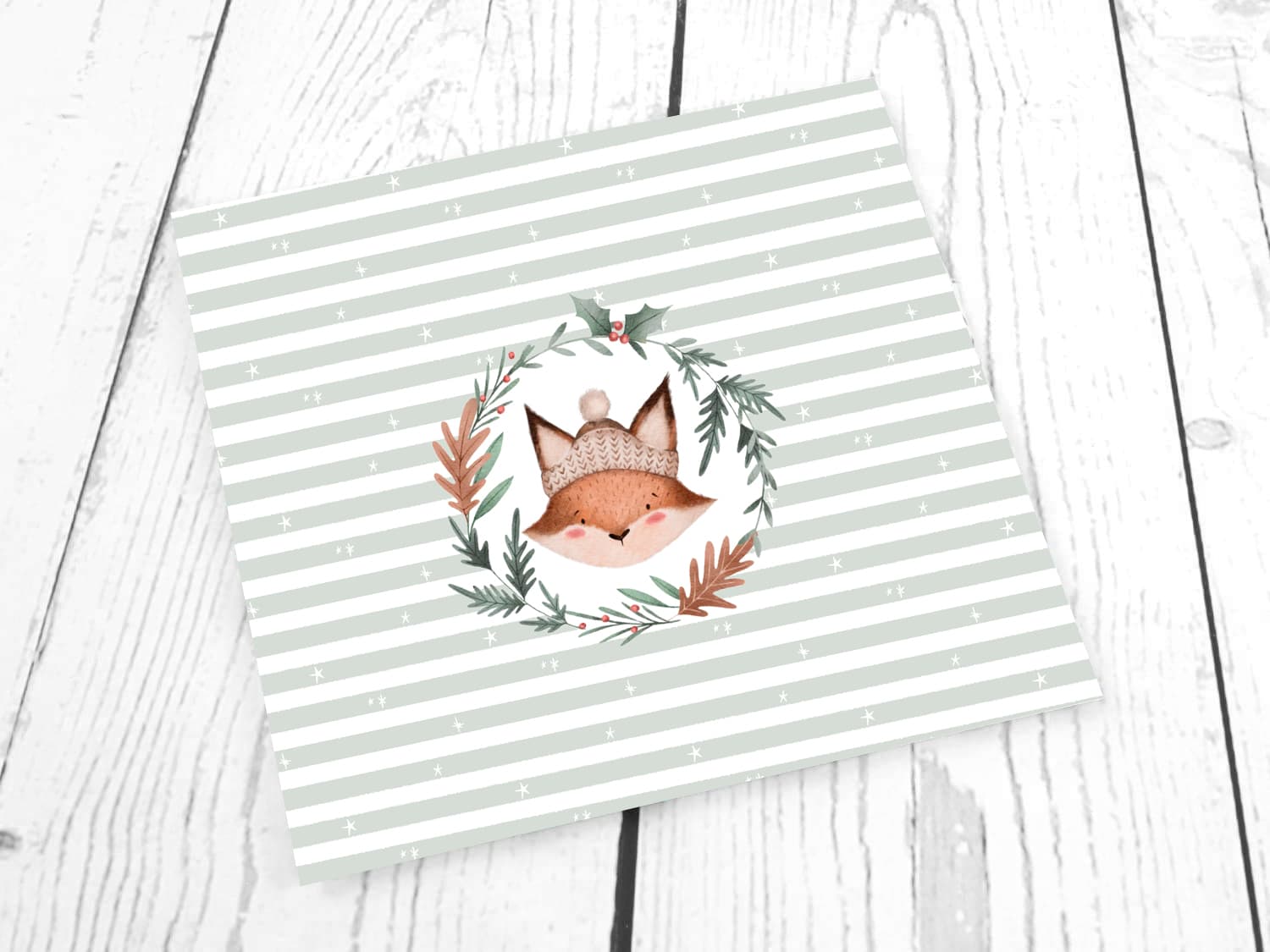 stoff-french-terry-sommersweat-baumwolle-kathi-kunterbunt-streifen-weihnachten-fuchs-PANEL-2