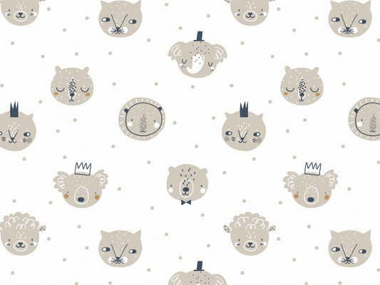 stoff-french-terry-sommersweat-baumwolle-sweat-tiere-koala-katze-schaf-baer-elefant-braun-tupfen