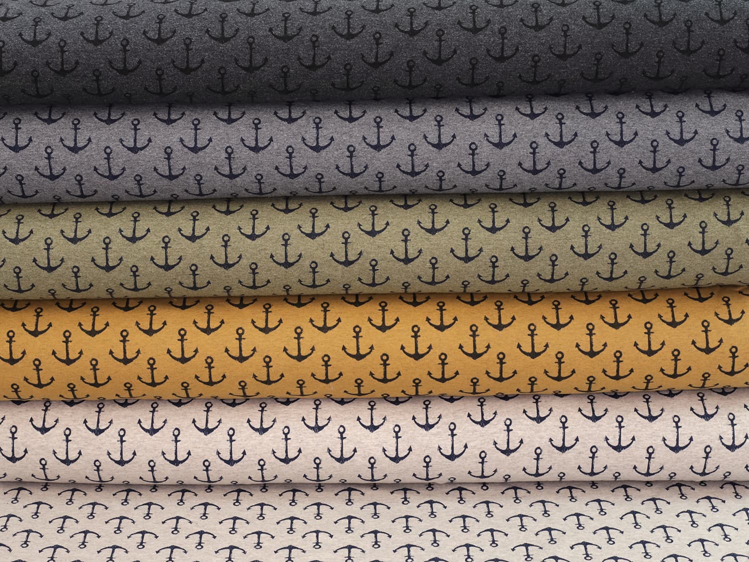 stoff-french-terry-sommersweat-baumwolle-sweat-winter-herbst-anker-marine-maritim-nautical-grunge-kleine-anker-verschiedene-farben