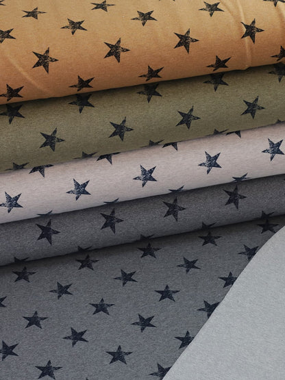 stoff-french-terry-sommersweat-baumwolle-sweat-winter-herbst-sterne-gross-verschiedene-farben