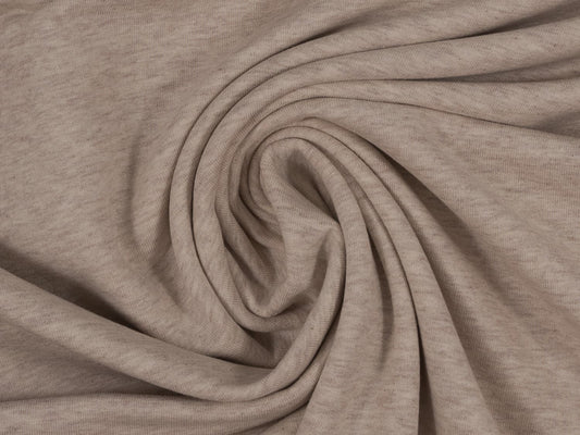 stoff-french-terry-sommersweat-baumwolle-sweat-winter-herbst-uni-swafing-maike-beige-meliert