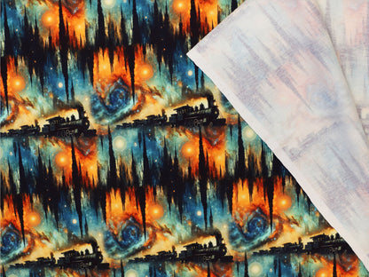 French Terry - Fantasie Lokomotive