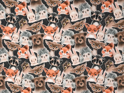 stoff-french-terry-sommersweat-herbst-winter-baumwolle-herbsttiere-waldtiere-baer-fuchs-waschbaer-igel-all-goods-in-the-woods-grau