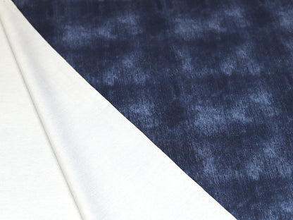 French Terry Stoff - Jeans Optik - dunkelblau