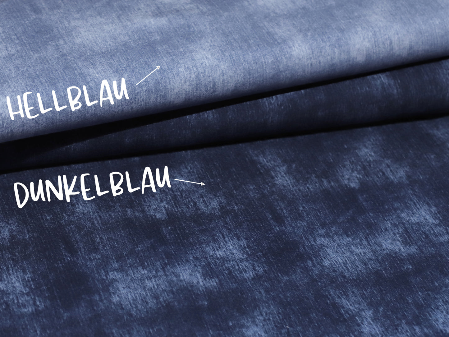 French Terry Stoff - Jeans Optik - hellblau