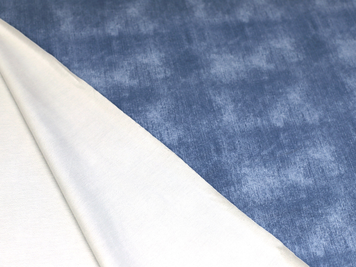 French Terry Stoff - Jeans Optik - hellblau