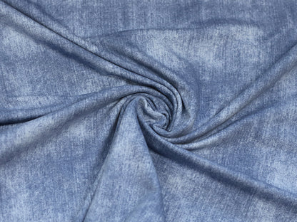 French Terry fabric - jeans look - light blue
