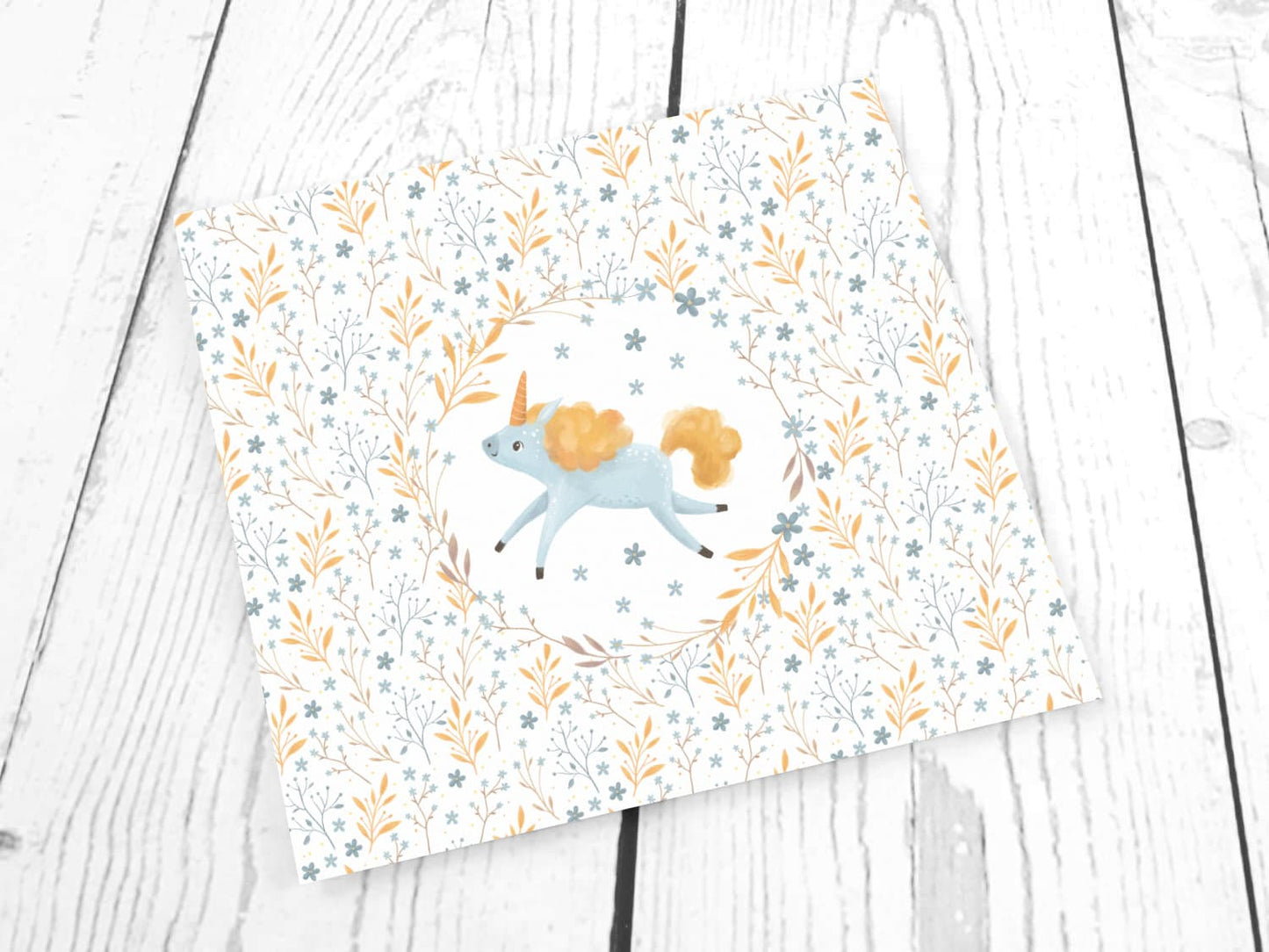stoff-french-terry-sommersweat-kathi-kunterbunt-regenbogen-einhorn-magic-blumen-panel-blau-2