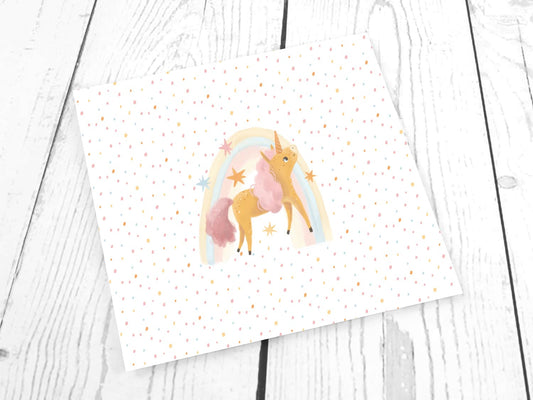 stoff-french-terry-sommersweat-kathi-kunterbunt-regenbogen-einhorn-magic-blumen-panel-senf-tupfen-2