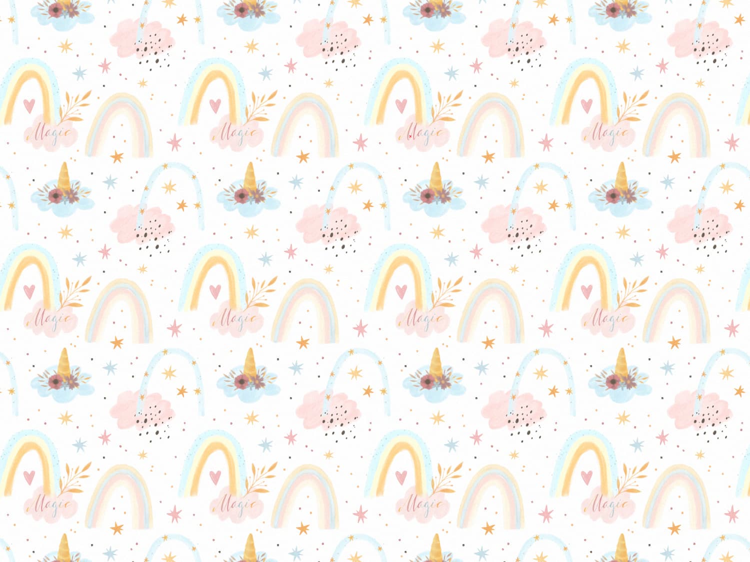 stoff-french-terry-sommersweat-kathi-kunterbunt-regenbogen-einhorn-magic-sterne-pastell-2