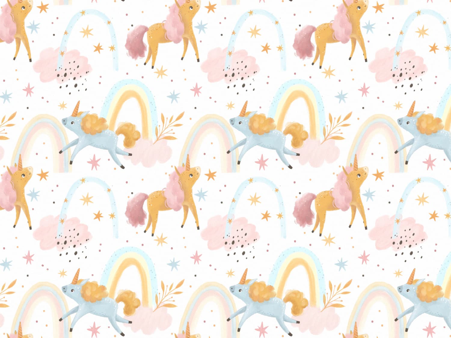 stoff-french-terry-sommersweat-kathi-kunterbunt-regenbogen-einhorn-magic-sterne-pastell-unicorn