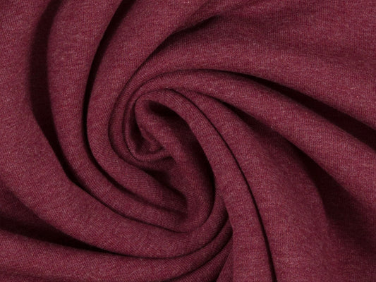 stoff-french-terry-sommersweat-maike-swafing-meliert-melange-bordeaux
