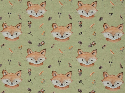 stoff-french-terry-sommersweat-swafing-forest-friends-fuchs-altgruen