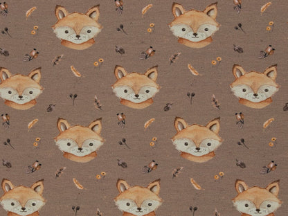 stoff-french-terry-sommersweat-swafing-forest-friends-fuchs-schlamm