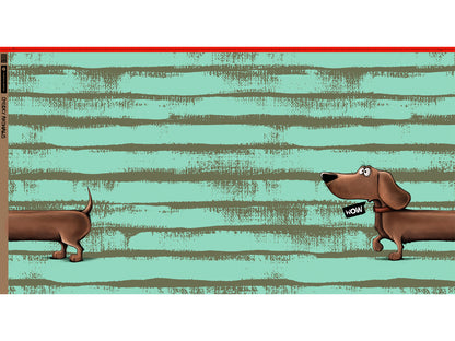 French Terry PANEL - Thorsten Berger - Dachshund Berny, mint