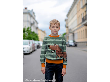 French Terry PANEL - Thorsten Berger - Dachshund Berny