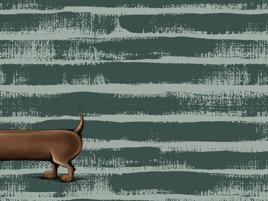 French Terry PANEL - Thorsten Berger - Dachshund Berny