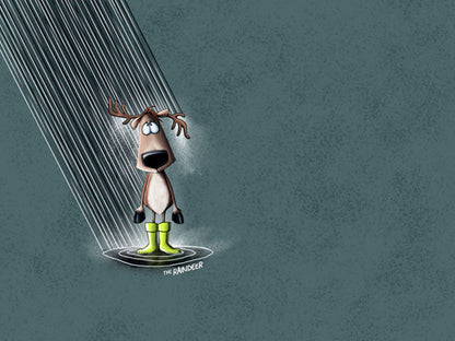 French Terry Stoff - Thorsten Berger WINTER MOODS - The Raindeer PANEL